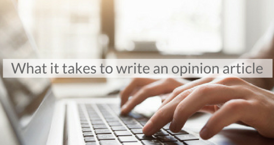 This week's featured course on Newspaper Training: What it Takes to Write an Opinion Article