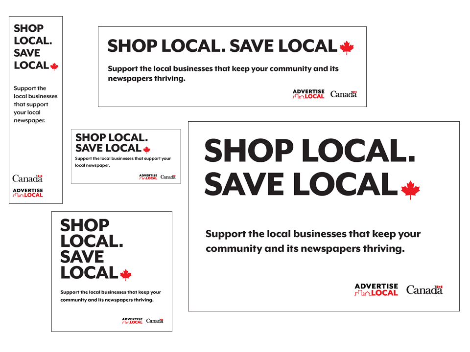 New industry house ads encourage readers to support local advertisers