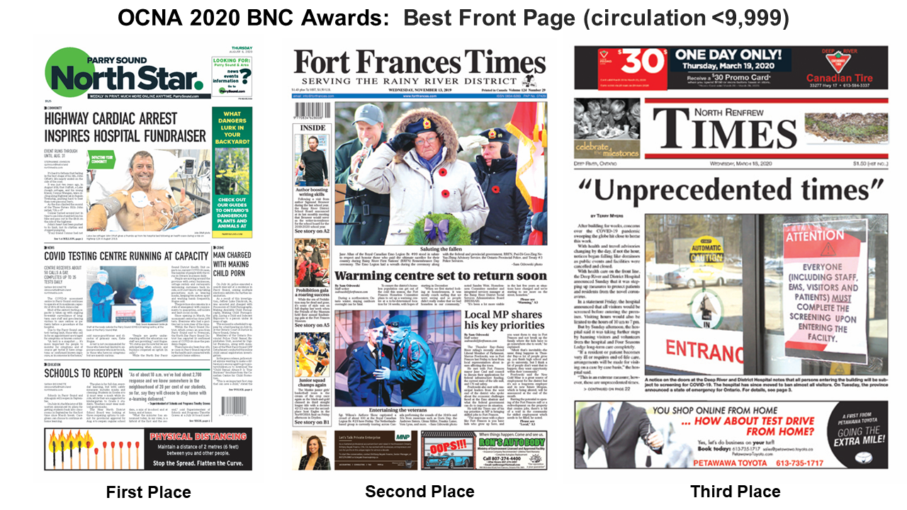 BNC Awards_OCNA Best Front Page PC37