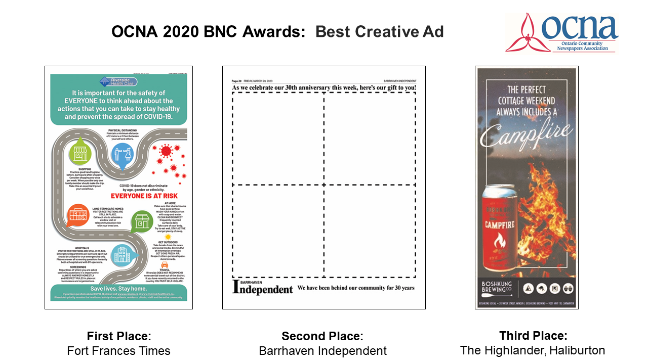 2020 BNC Awards_OCNA_Best Creative Ad
