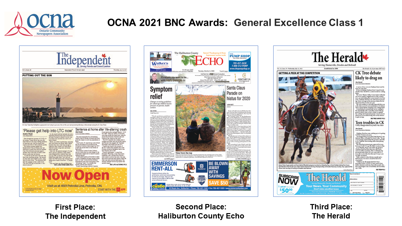2021 BNC Awards_OCNA_General Excellence Class 1